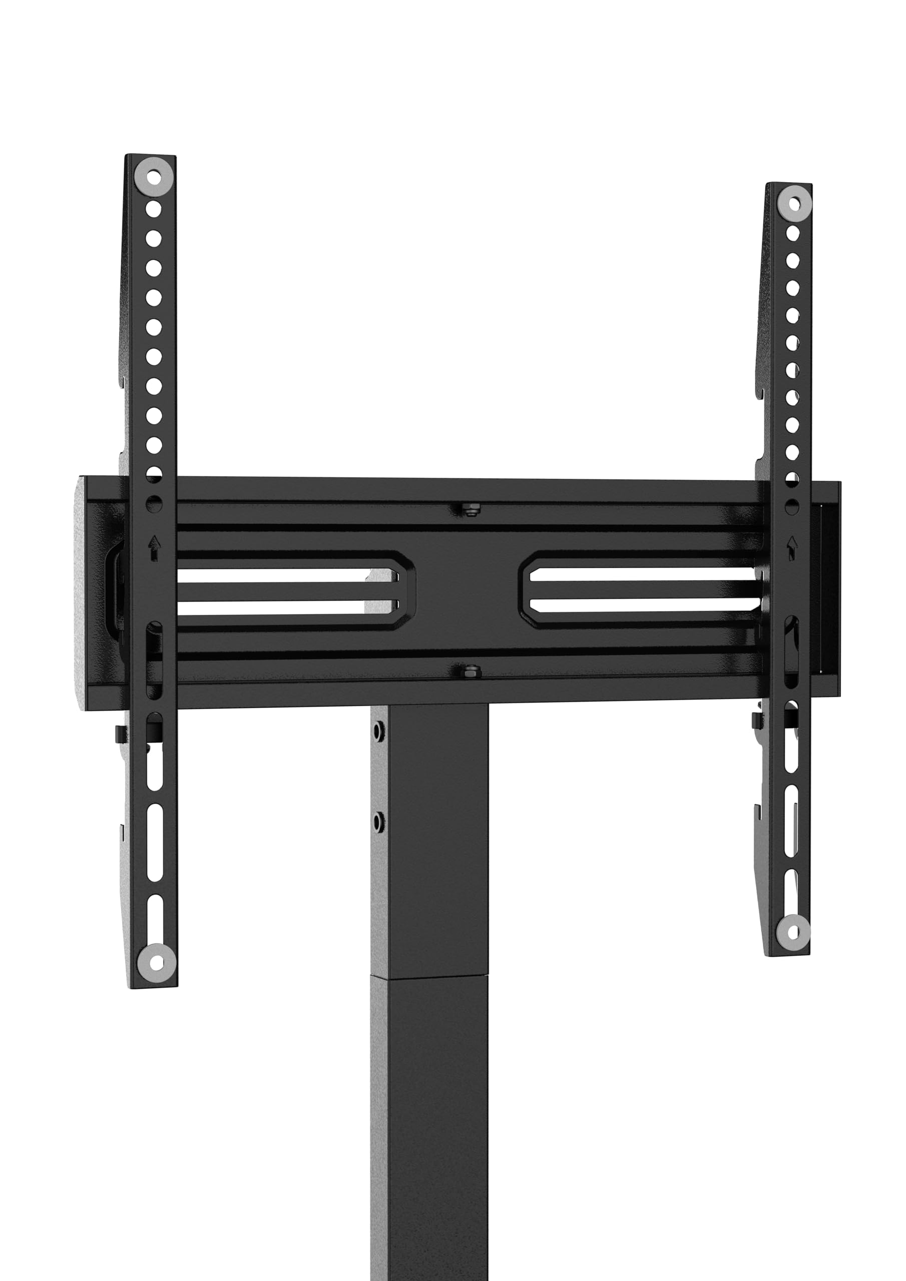 Meliconi Table400 Supporto TV da Tavolo Universale per Schermi 32"-60", VESA 200-300-400, Carico Fino a 30 kg, Base in Vetro Temperato, Nero