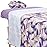 ForPro Professional Collection Designer Microfiber 3-Piece Massage Sheet Set, Purple Whisp with Lavender, Ultra-Light, Stain, and Wrinkle-Resistant Includes Flat and Fitted Sheet and Face Rest Cover