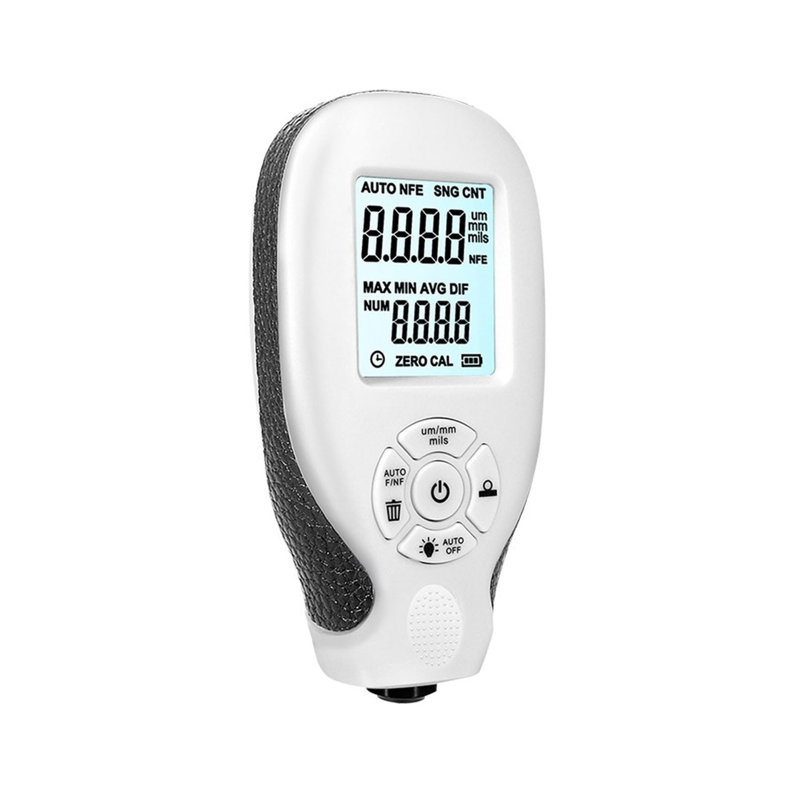 LNHHG Paint Thickness Gauge, Coation Thickness Gauge 0-2000UM Car Paint Film Tester Coating Measuring Tools Automotive DFT Meter(Bianco)