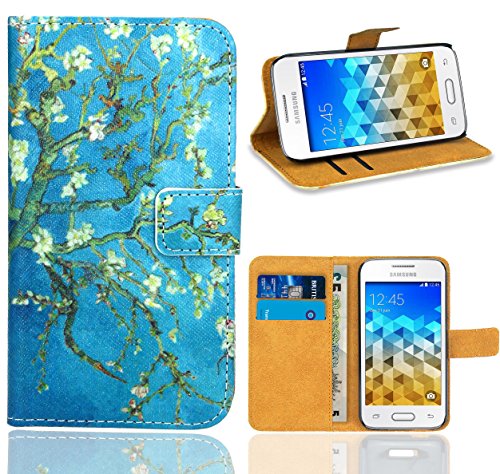 FoneExpert Samsung Galaxy Trend 2 Lite (G318H) Housse Coque, Etui Housse Coque en Cuir Portefeuille Wallet Case Cover pour Samsung Galaxy Trend 2 Lite (G318H)