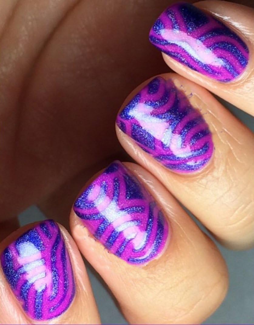 Abstract Finger Nail Art Stencil Decal Vinyls