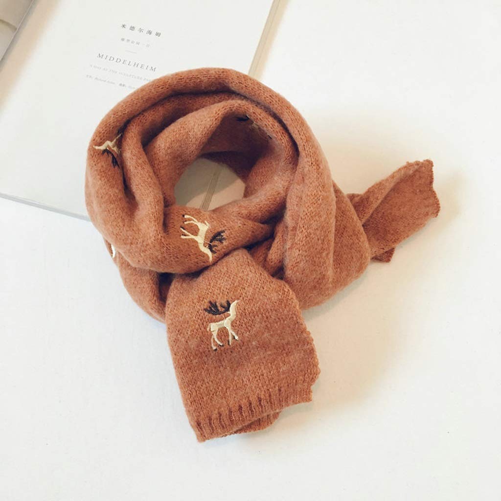 Scialle Lavorato a Maglia per Bambini Sciarpe Natalizie per Bambini Morbide e Calde Carino Autunno Inverno Neonati Maschi Ragazze Avvolgere (Color : F)