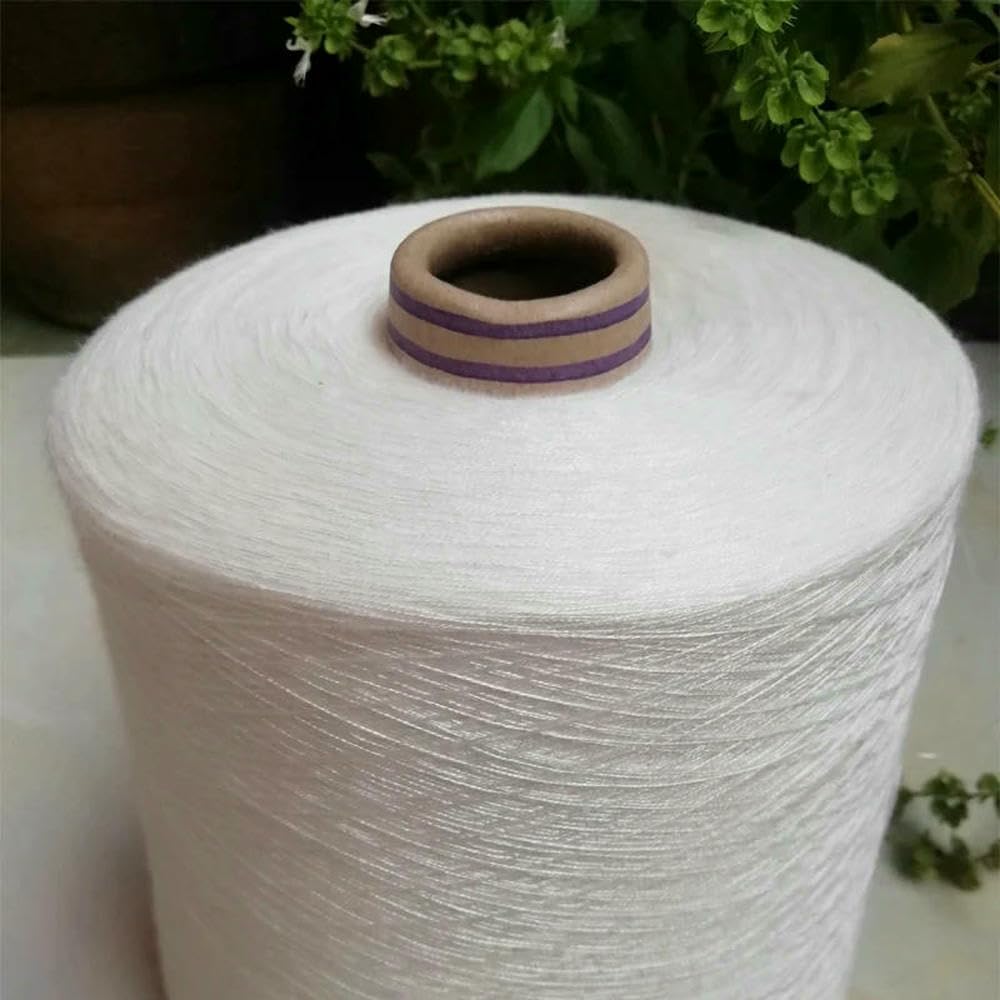 Filato di Cotone Mercerizzato Morbido e Liscio da 500 g, Filato per Bambini Biologico e Sano, per Uncinetto a Mano, Lavorato a Maglia e in Pizzo, Filo di Puro Cotone.