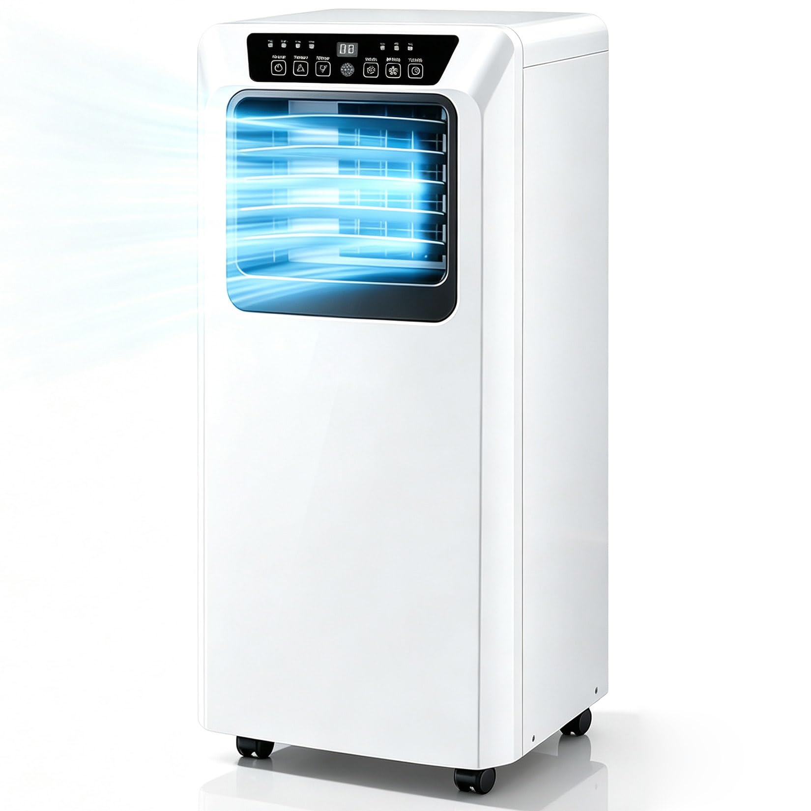Portable Air Conditioner 3-In-1 Cooler Dehumidifier & Fan with 9000/7000 BTU Remote Control 24H Timer 3-Speed Powerful Cooling Mobile AC Unit Mute Mobile Air Conditioner for Indoor 9000BTU