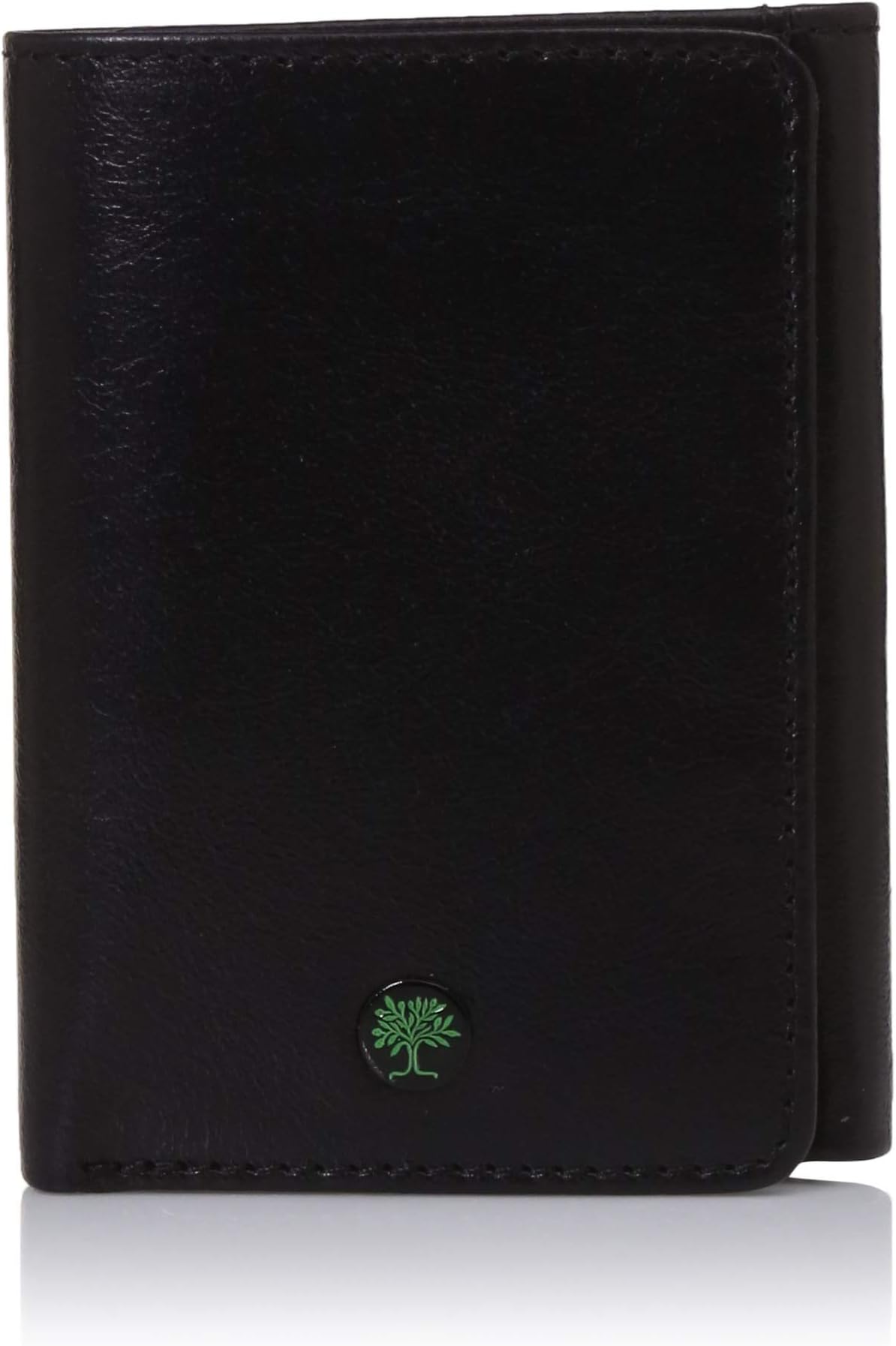 Trfiold Wallet for Men Slim Anti - Theft RFID in Full Grain Leather with ID Window from AULIV