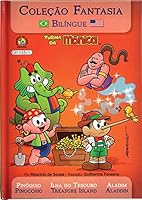 Fantasia Bilíngue. Pinóquio. Ilha do Tesouro. Aladim 8539409992 Book Cover