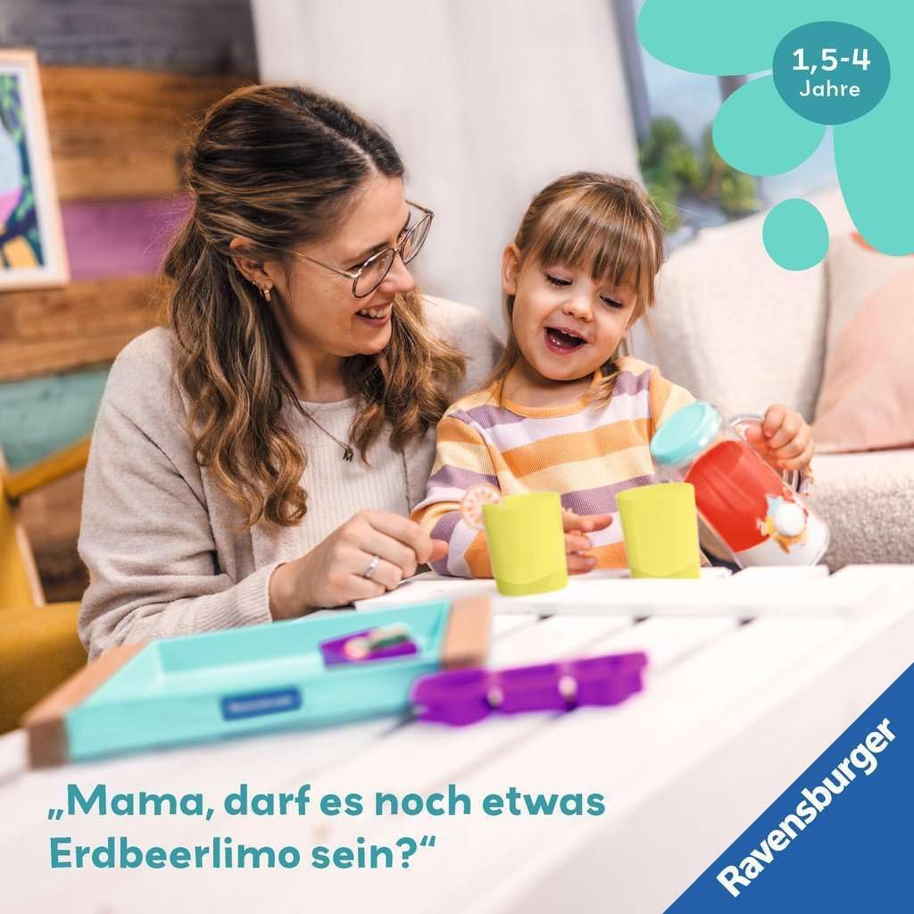 Ravensburger 12034066 Play+ Drinks Game Set: Cool Drinks, Pretend Play Set, Toy from 18 Months, Kitchen Accessories