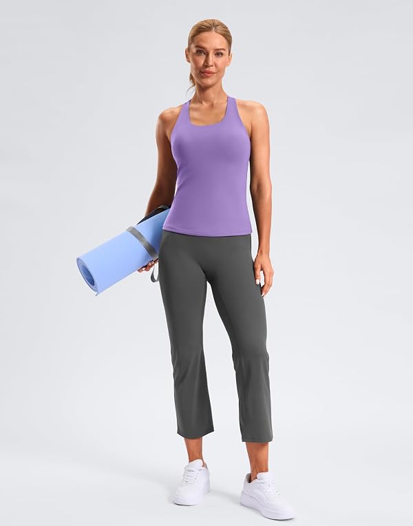 Soothfeel Women's Workout Tank Tops with Built-In Bra Athletic Yoga Shirts by Soothfeel - Used condition - Image 6