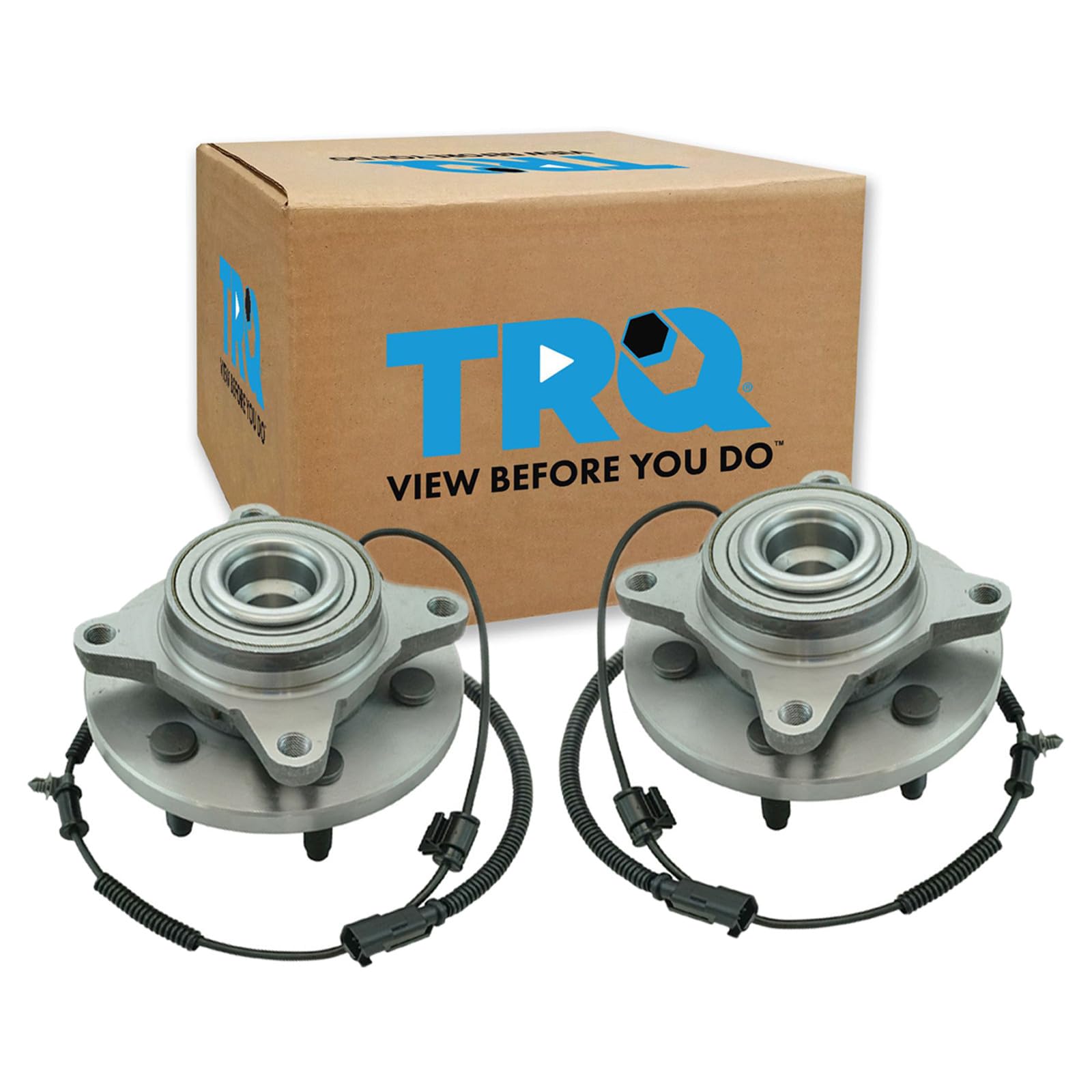 TRQ Front Wheel Bearing &amp; Hub Assembly Set