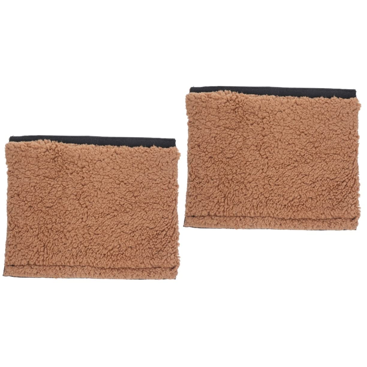 YARNOW 2paia Copribraccioli Peluche per Sedia Fodere Antiscivolo per Braccioli Ufficio e Casa Comfort Invernale e Protezione da Freddo