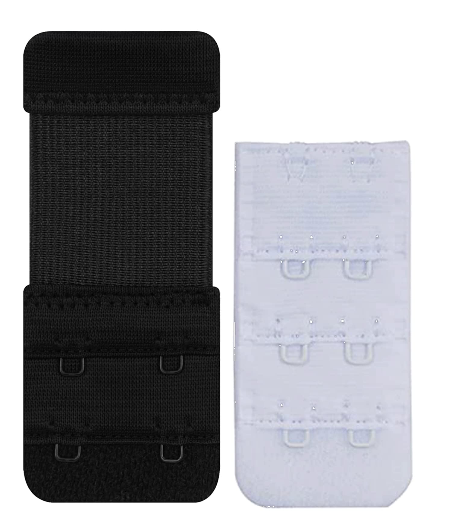 Women Polyester Bra Extender,Give Life to Your Old Lovely bra's Use Bra Extenders One size Fits all Pack Of 2, Size- Free, Color -White+Black-image-37