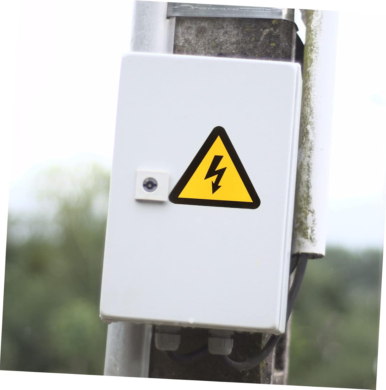 30Pcs Electric Warning Stickers High Voltage Signs for Safety Caution for Equipment and Electrical Boxes Strong Adhesion Easy to Apply