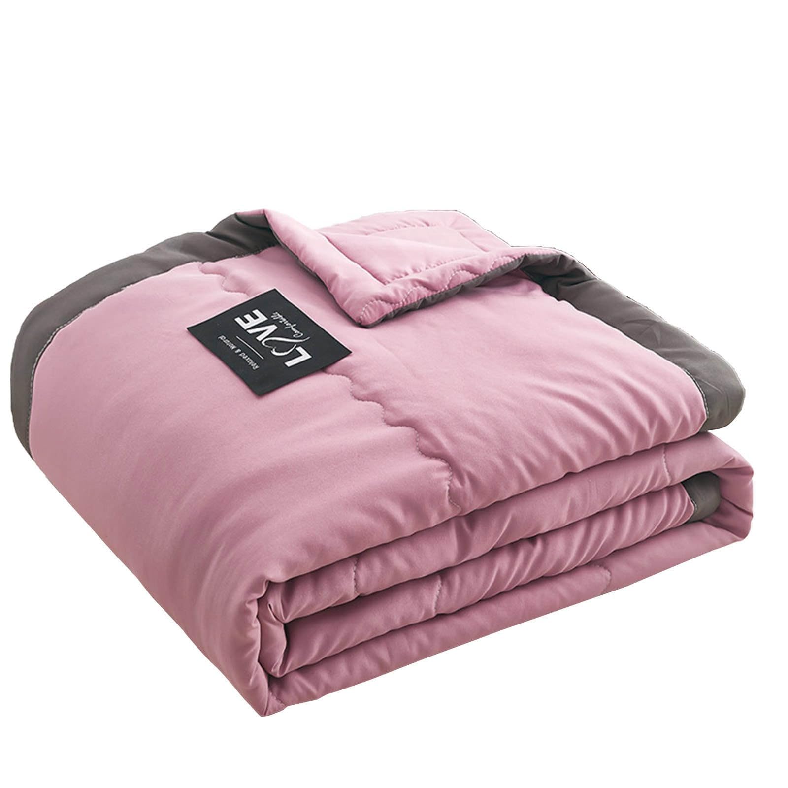 Couverture rafraîchissante lit simple couette légère été rose