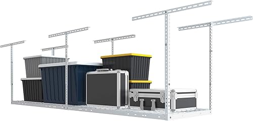 Miniatura 13 de FLEXIMOUNTS - Estante de almacenamiento de techo ajustable de 3 x 6 pies, para garaje, 72 pulgadas de largo x 36 pulgadas de ancho x 40 pulgadas