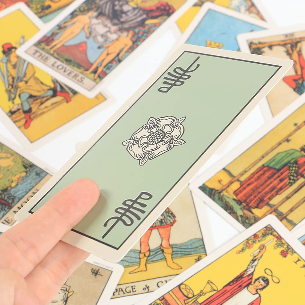 Jeu de Tarot Rider Waite Classique – 78 Cartes Divinatoires – pour Débutants ou Passionnés – Tarot pour Voyance, Pratique Ésotérique, Développement Personnel, Cadeau