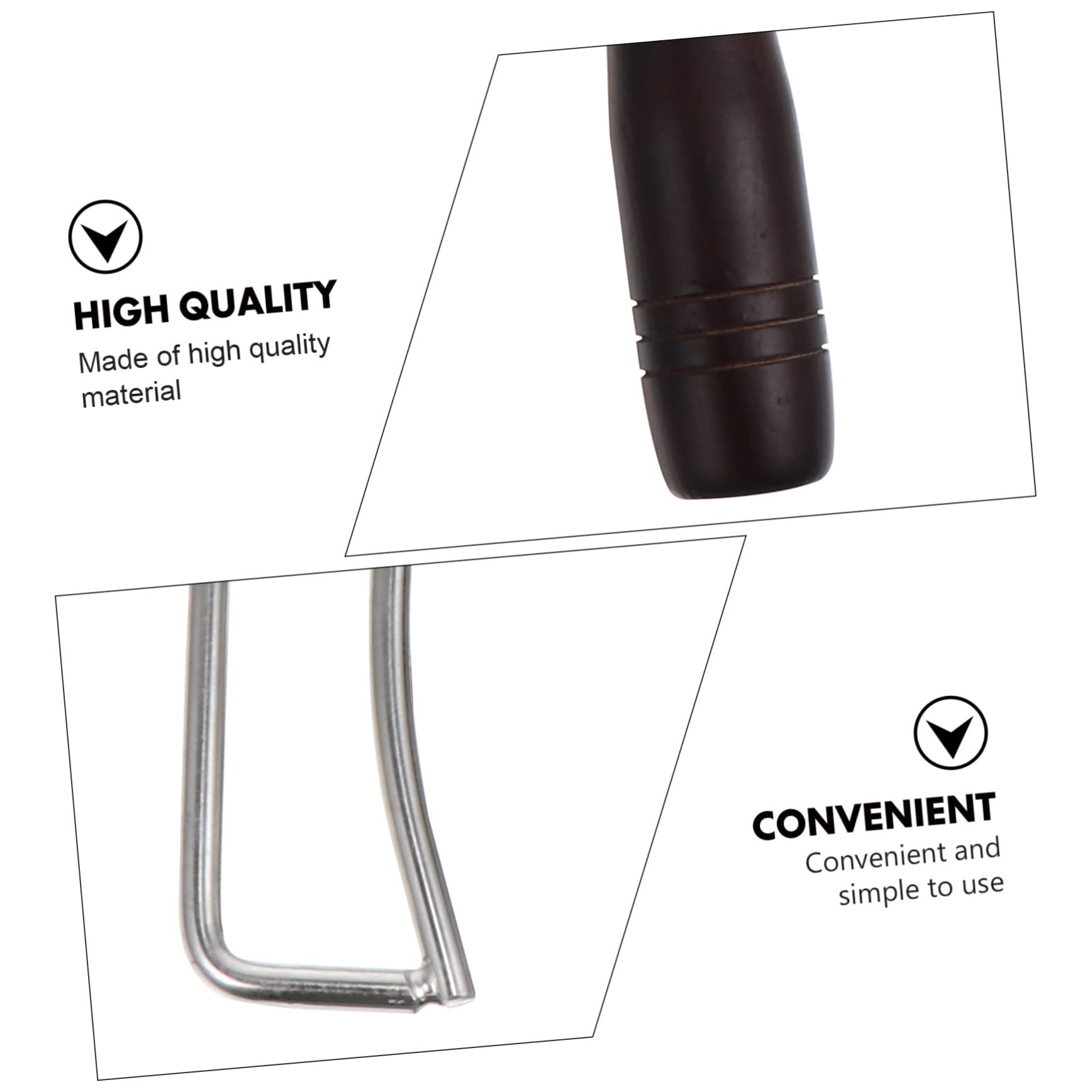 Pinza Inox Lunga Acciaio Barbecue in Legno Manico | Vacanze Estive, Accessori per Barbecue e Utensili per Barbecue, Pinza Robusta per Legna da Ardere