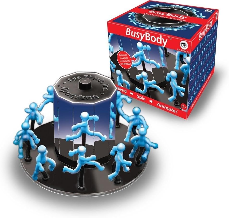 Eye Think BusyBody Stop Motion Animation Toy | 10 Bendable Figures Instantly Come to Life| Become a Stop Motion Animator | Suitable for Ages 8 and Up