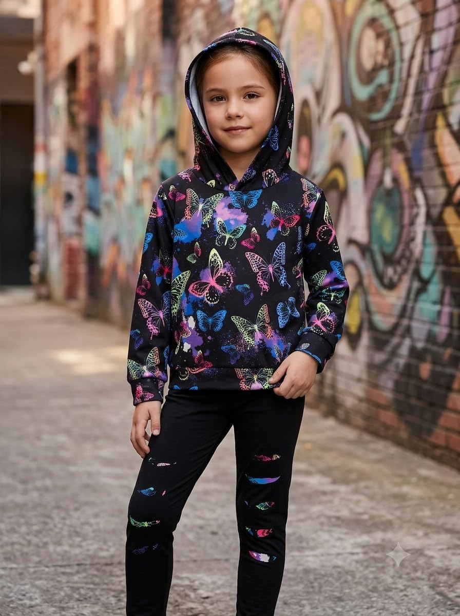 Toddler Girl Clothes Sweatshirt Hoodie Pants Fall 2-Piece Outfit