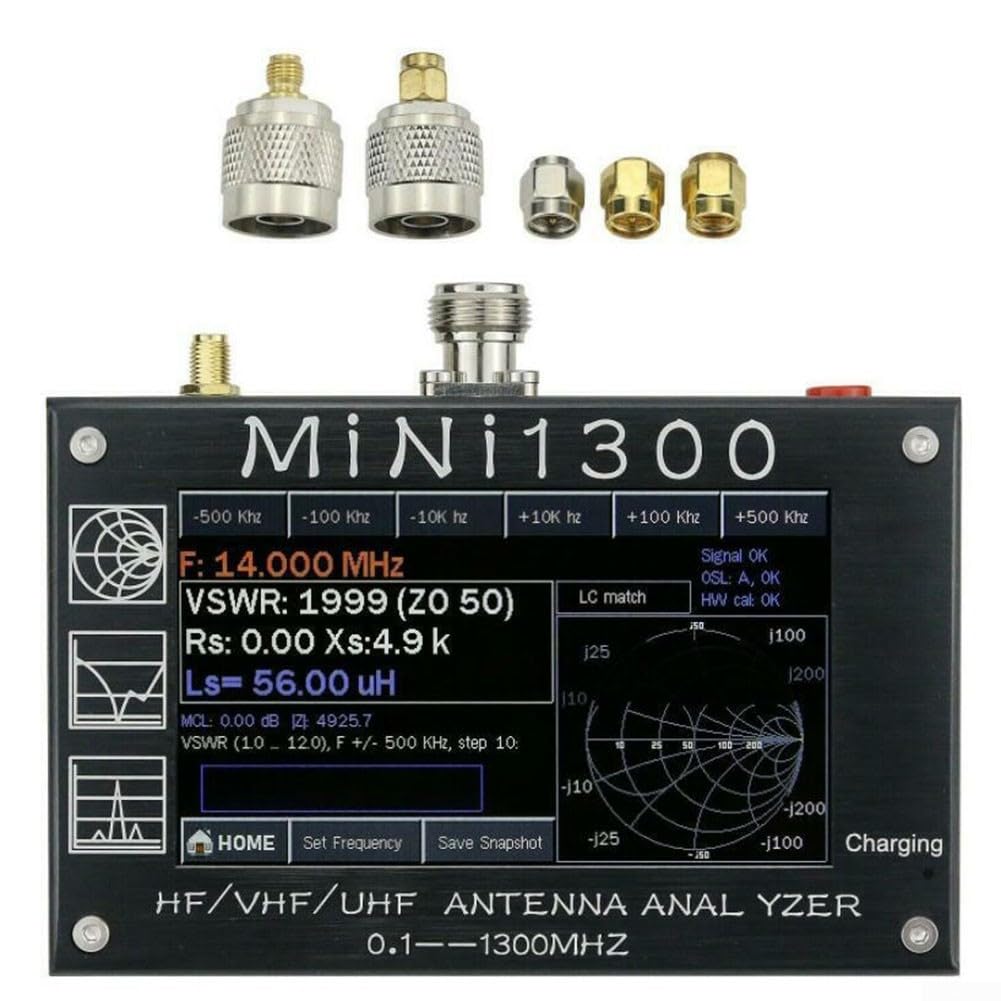 Antennenanalysator für Mini1300 10,9 cm LCD 0,-1300 MHz HF/VHF/UHF ANT SWR für SMA Open-Short-Load Calibration Kit X