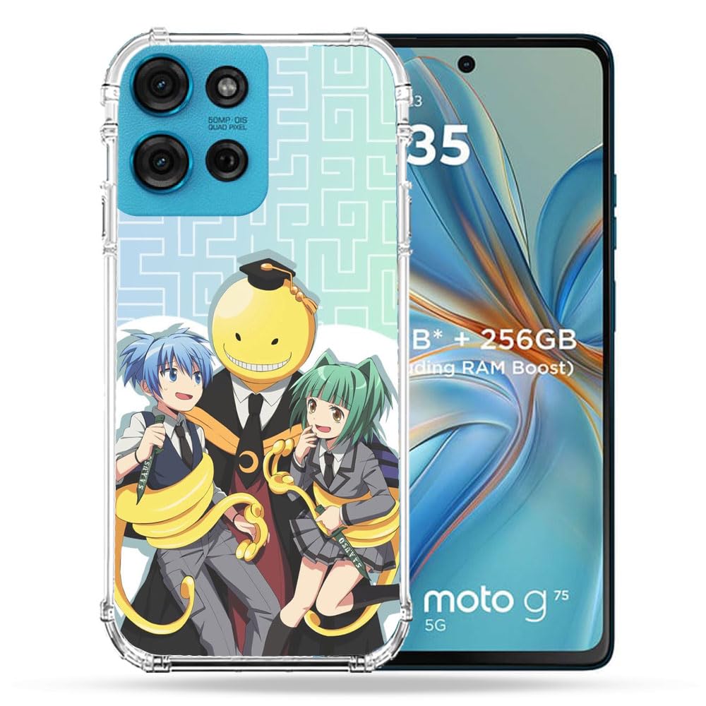 Coque Motorola G75 5G antichoc Assassination Classroom finie la peur des chutes de mobile - 2