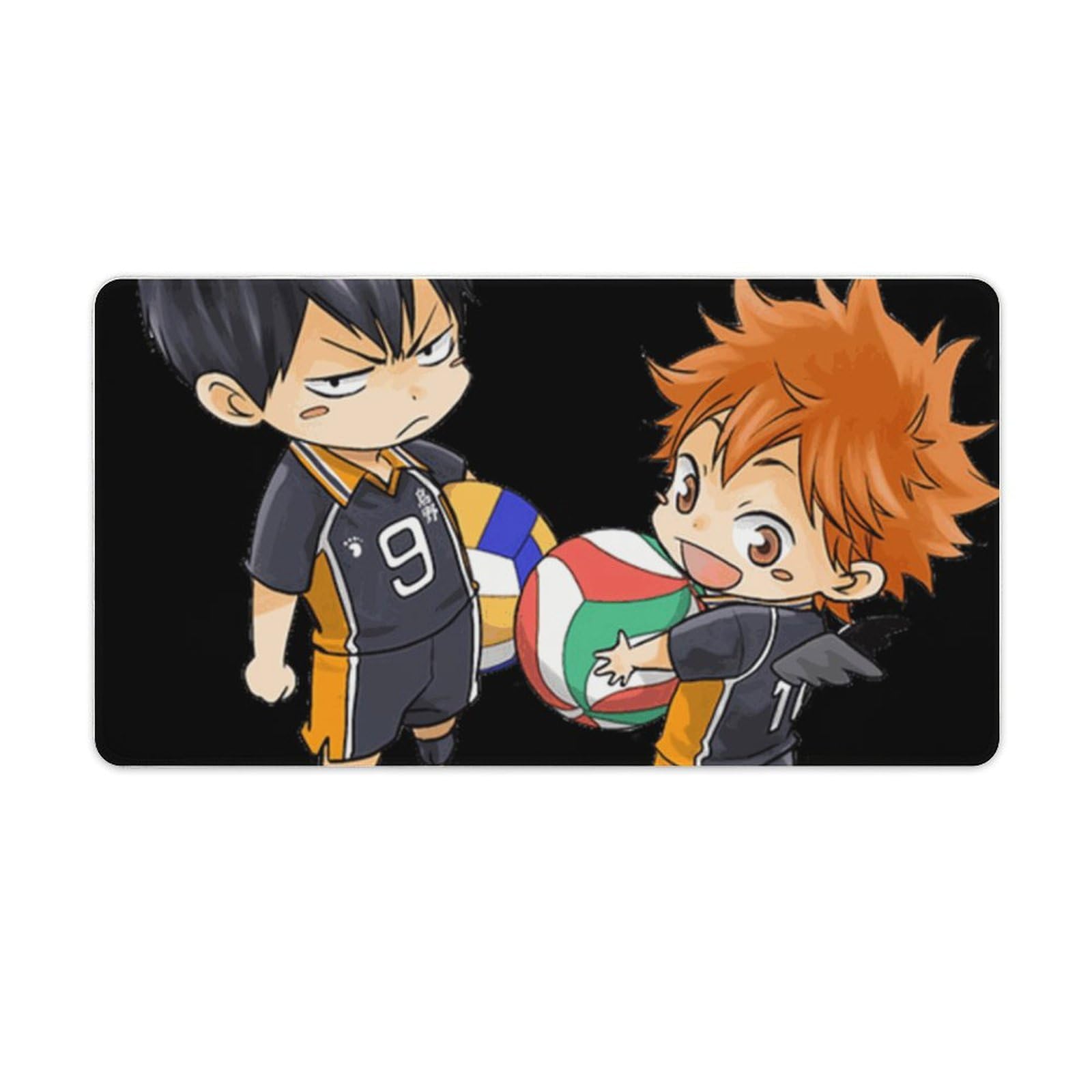 デスクマット ハイキュー!! ひなたしょうよう/Shoyo Hinata Hinata Shoyo かげやまとびお/kageyama tobio【ゴム生地 傷防止 デスク守り】 キャラクター柄 萌グッズ 大型 滑り止め 軽量 多機能 お手入れ簡単 事務用 おしゃれ アクセサリー 40X75cm