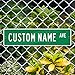 Custom Street Sign, Personalized Street Sign, Customizable Novelty Road Green Background for Christmas Sign, 24x6 Inches, ACM, Fade Resistant, Made in USA by Sigo Signs