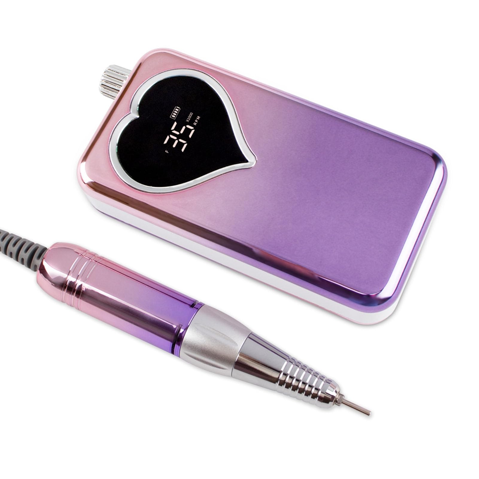 Trapano elettrico per unghie, 35.000 giri/min, lima per unghie wireless ricaricabile con tempo di utilizzo di 8-10 ore per manicure e pedicure, smerigliatrice portatile per unghie (spina USA)