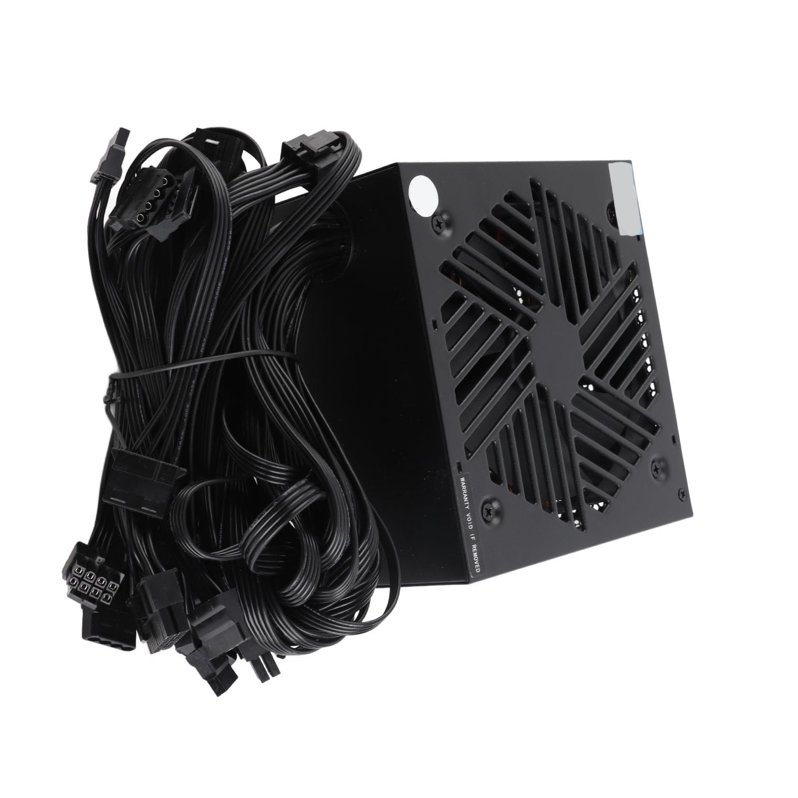 PUSOKEI Alimentatore da 800 W per PC Desktop |PFC Attivo, Supporto Dual Core, Ventola a velocità Automatica