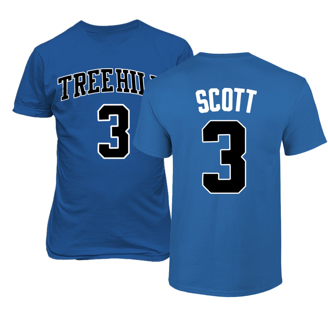 KINGS SPORTS Ravens Basketball Movie #3 Lucas Scott One Tree Hill Jersey Style Men's T Shirt