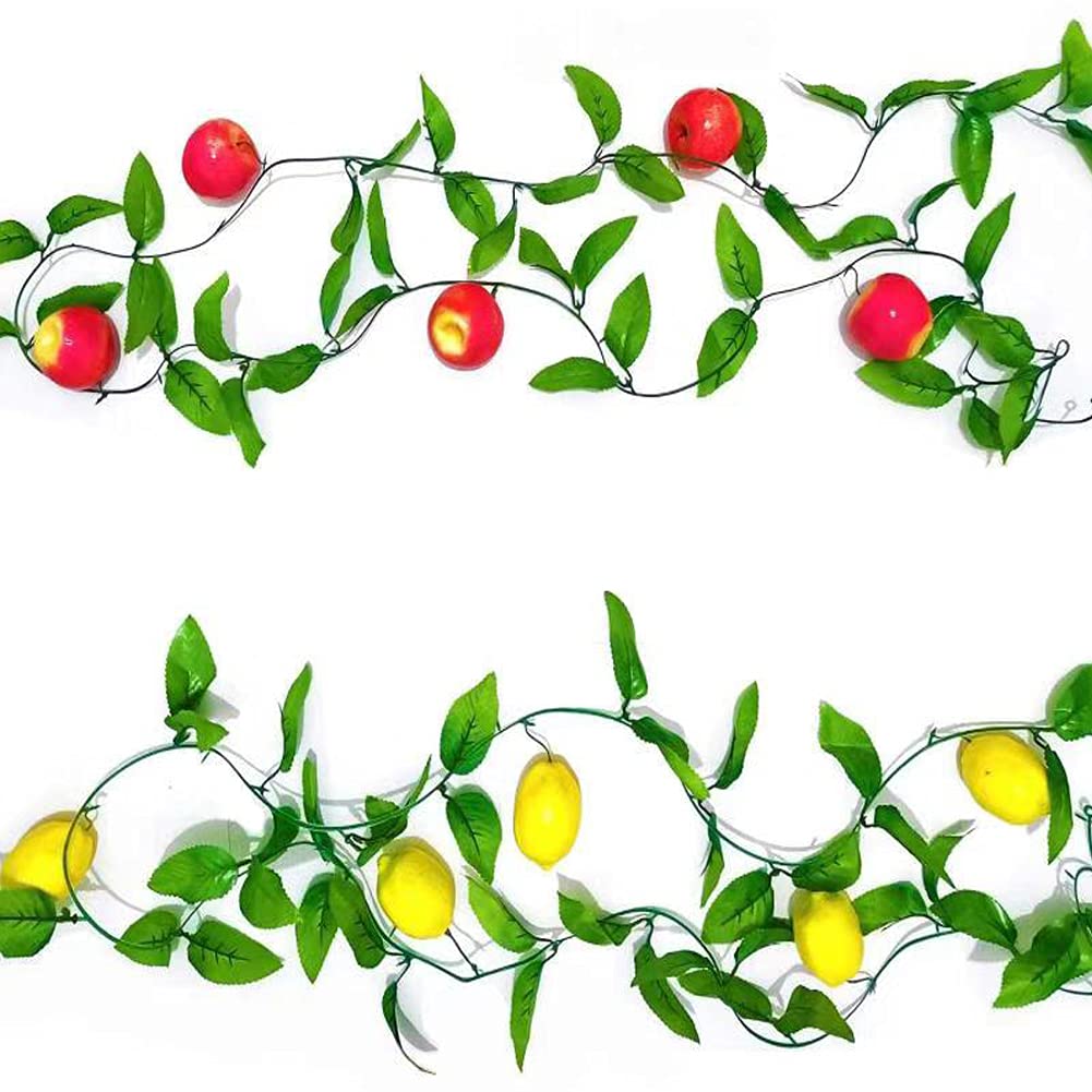 Sukkot Decorations Etrog Sukkah Decoration Rope Fruits Garland Indoor Outdoor Decor for Jewish Sukkot Holiday Supplies