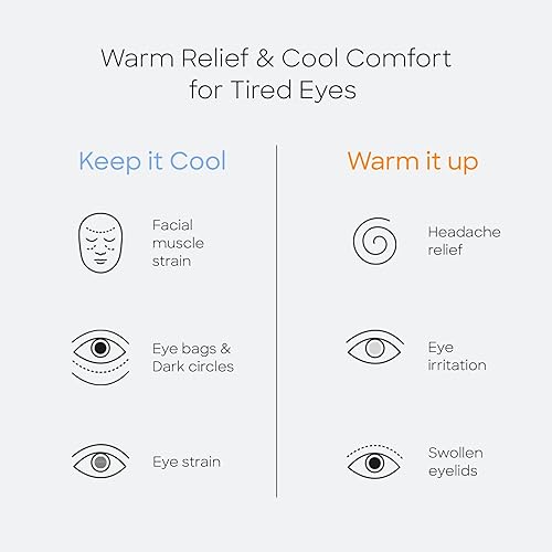 Miniatura 2 de Ostrichpillow - Máscara para ojos calientes y fríos, cuentas de arcilla, terapia de compresión para ojeras, bolsas de ojos, ojos secos, dolores de