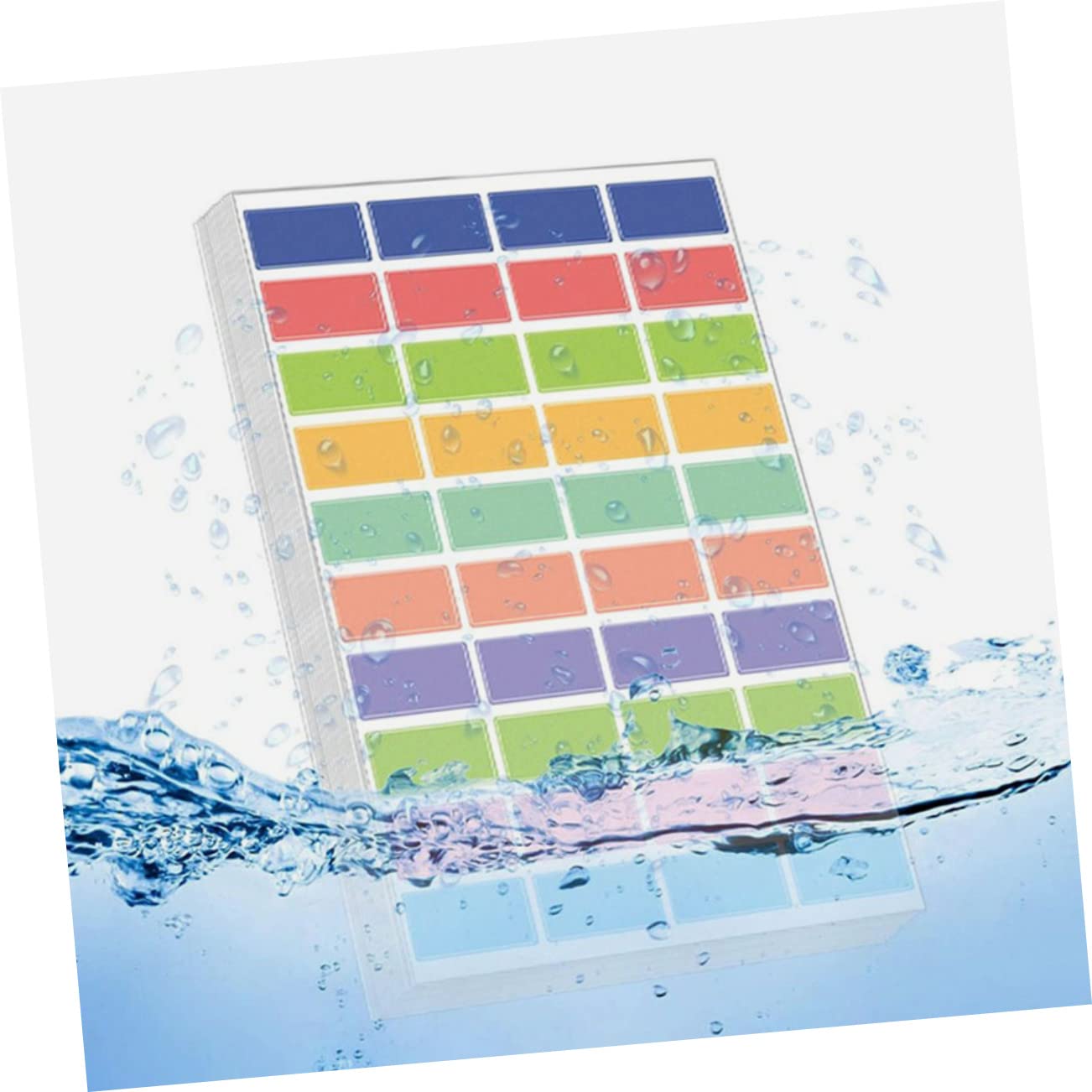 NUOBESTY 60fogli Etichette Adesive Colorate Impermeabili Rimovibili e Scrivibili Per Organizzazione e Classificazione Per Casa Ufficio e Scuola