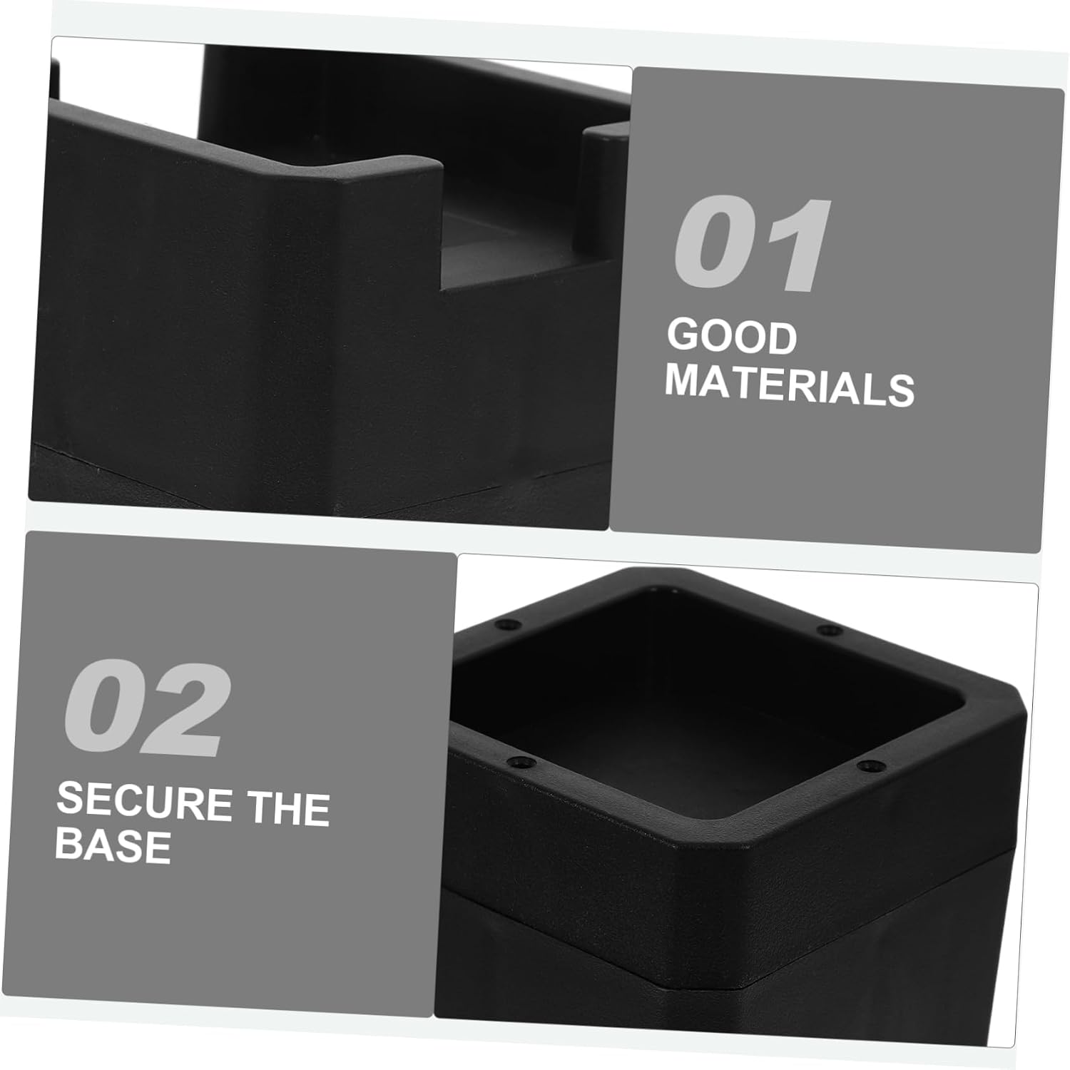 4pcs Bed Risers for Caster Wheels Stable Slip Height Boosters Versatile Floor Protectors for Bed Legs Design for Secure Fit Any