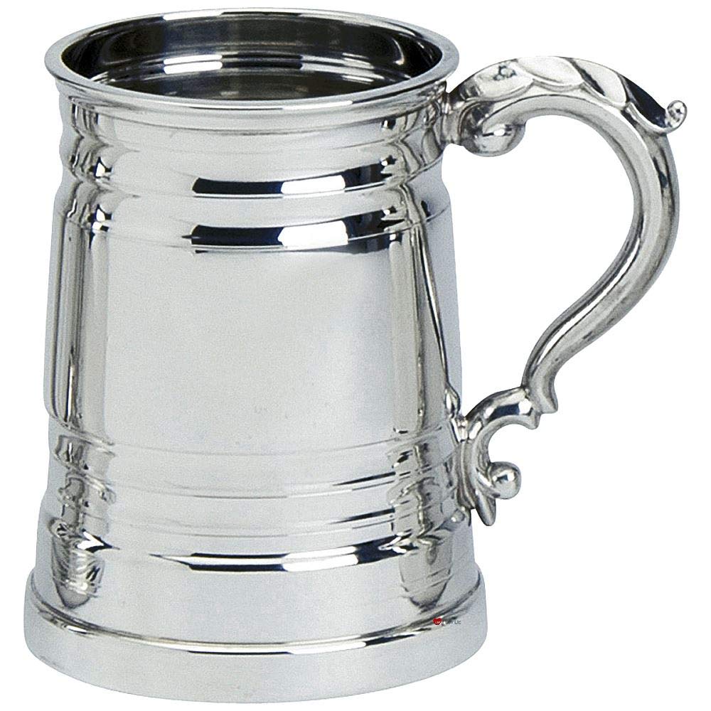 Jarra de peltre Worcester para disfrutar cerveza en casa de 1 pinta