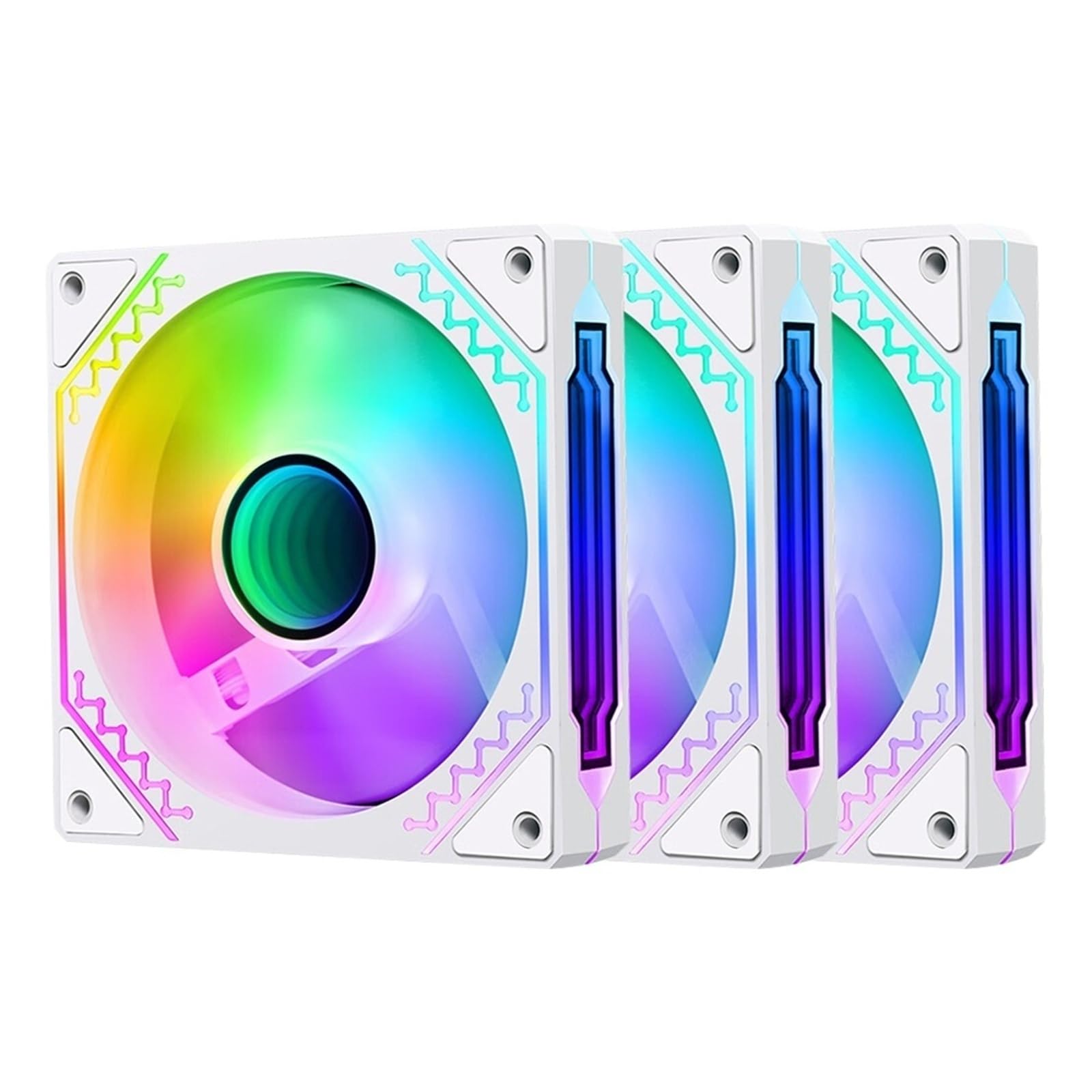 Ventoinha AIR12S wentylator do komputera PC 120 mm, RGB, 4-pinowy wentylator PWM, chłodzenie procesora, 3pin5v, nieograniczona przestrzeń, 12 cm, wentylator