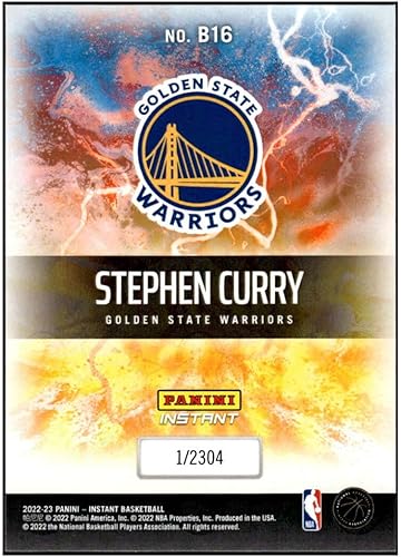 Miniatura 2 de STEPHEN CURRY 2022-23 Panini Instant Breakaway 2304 NM-MT NBA Basketball 16 Warriors
