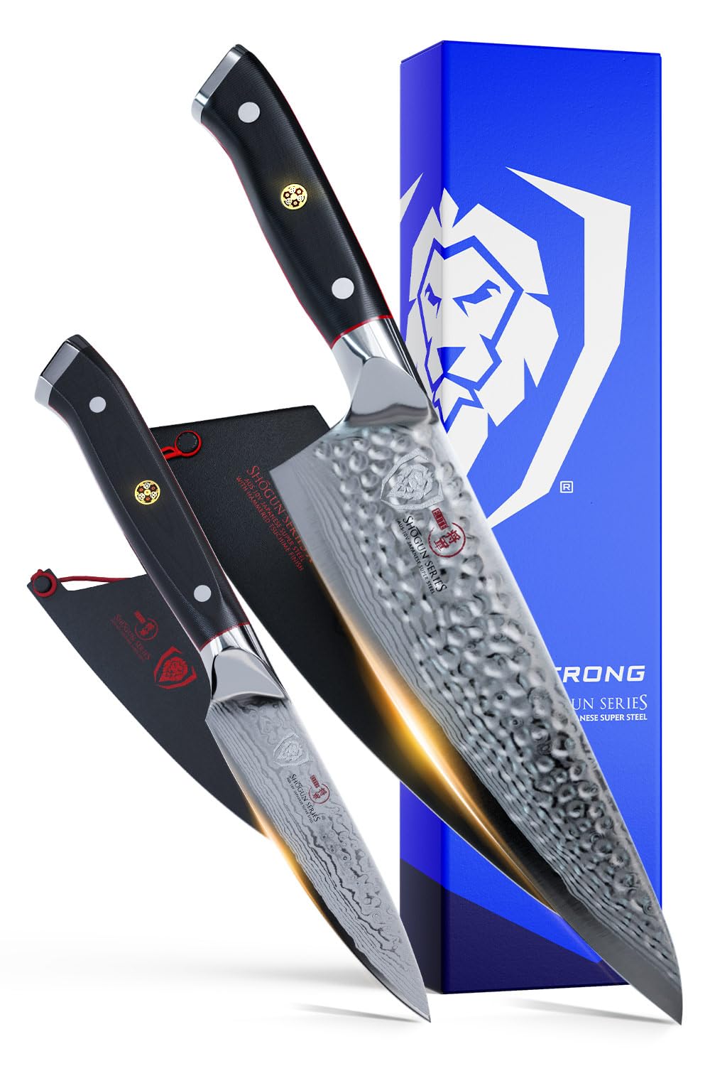Dalstrong 2 Piece Set - Chef Knife 8 inch Paring Knife 4 inch - Shogun Series ELITE -