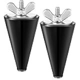 Dunkive 2 Pcs Rubber Winter Plug Applied in Boat Drains for 1/2 Inch to 1 Inch Holes, Long Tapered Rubber Stopper & Stainless Steel Head, Boat Drain Plug for Preventing Leaks and Water Intrusion
