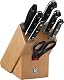 Messerset Zwilling Professional S mit 8 Teilen im Holzblock