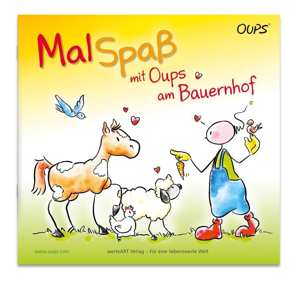 Oups - Malspaß mit Oups am Bauernhof: Malbuch