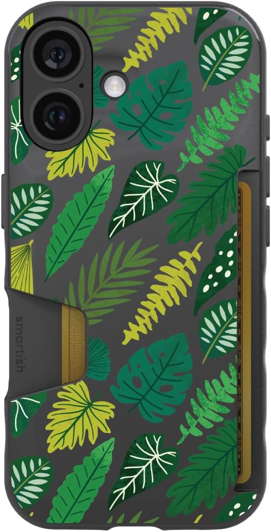Smartish - Leaf Me Alone - iPhone 16 Wallet Case - Wallet Slayer Vol 1 [Slim + Protective] Credit Card Holder - Fits iPhone 16