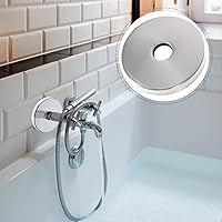 Vista 7 de DOITOOL Brida de brazo de ducha, cubierta de brida de ducha de acero inoxidable, placa de cubierta redonda de repuesto para cabezal de ducha, grifo