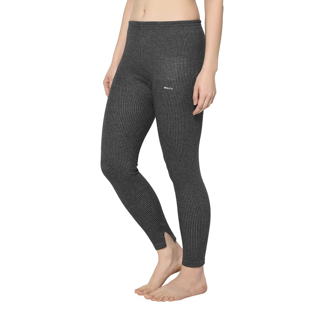 groversons paris beauty Women Charcoal Black Thermal Pant-picture-28