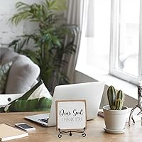 Vista 5 de Home Decor, Farmhouse Shelf Table Decor, Christian Office Home Décor Accents For Living Room Mantle Coffee Bar Bookshelf Kitchen Entryway (B20)