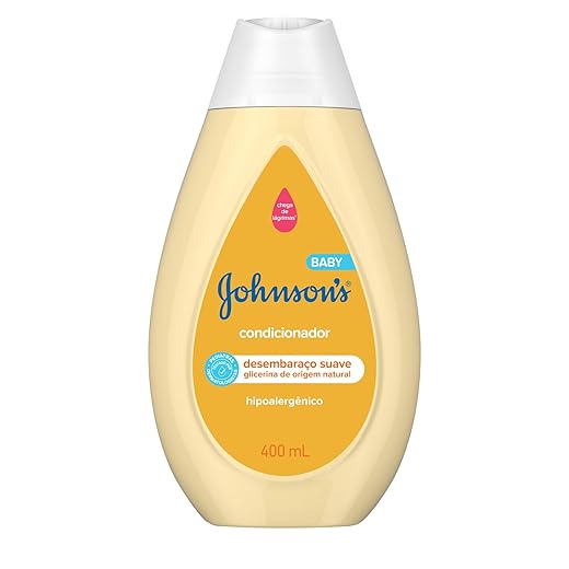 Condicionador Infantil Johnson's Baby Regular 400 ml, Amarelo