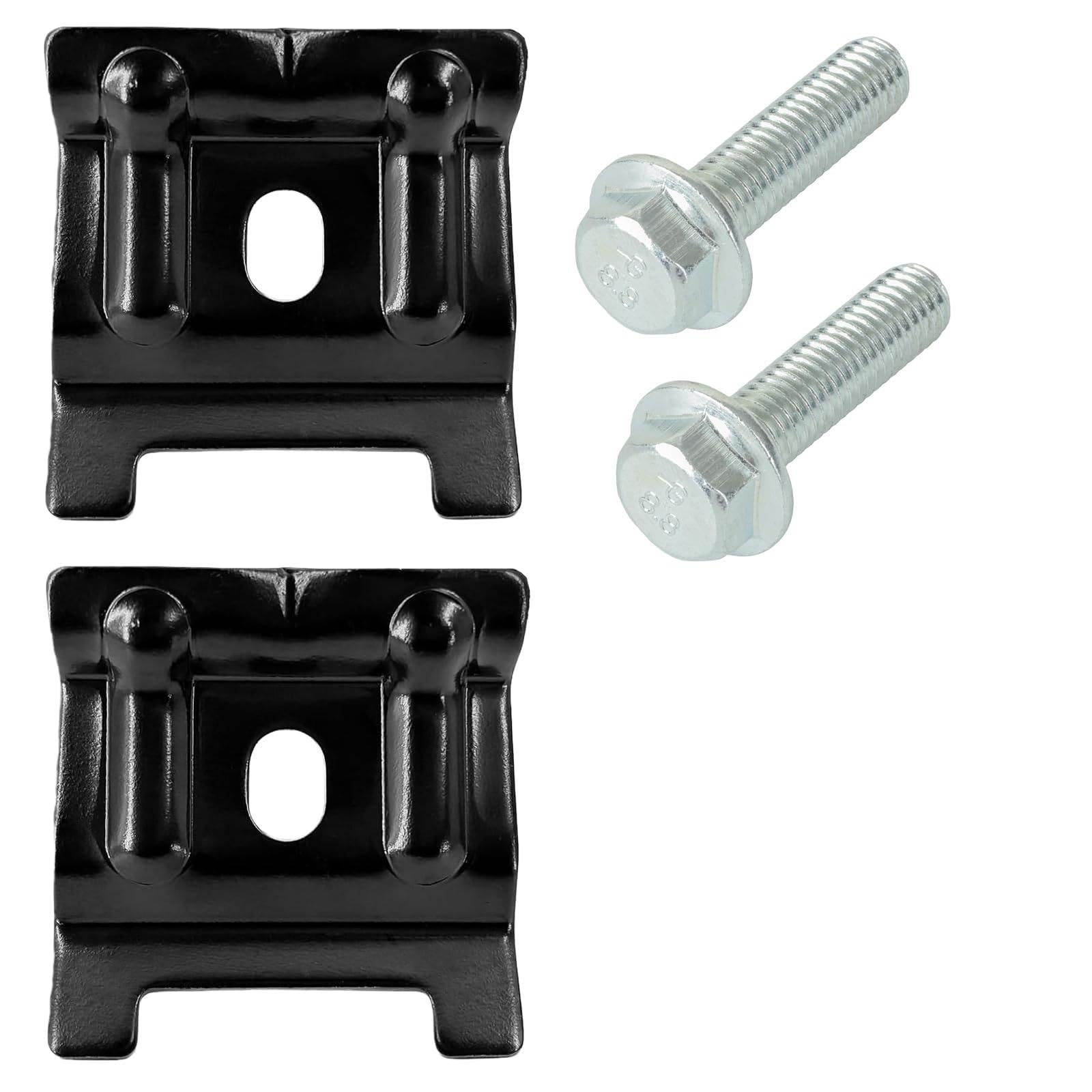 2 PCS Supports de Batterie, Fixation pour Batterie Auto Set de Supports et Vis Métalliques Kit Universel Robuste et Antirouille Installation Facile Set D'Ancrage Auto pour SUV Voitures 1j0803219