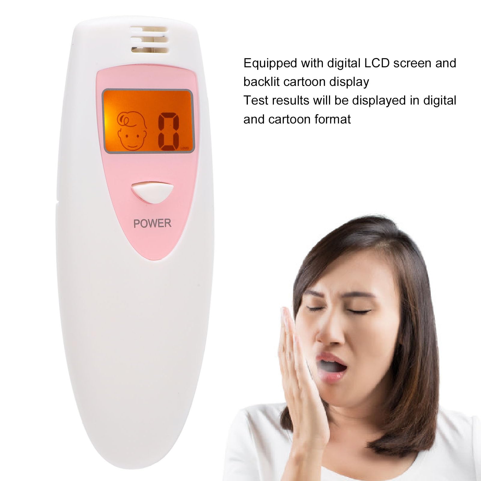 Analizzatore Rilevatore di Alito Cattivo Tester di Alito Cattivo Rilevatore di Alito Cattivo Analizzatore Personale di Controllo dei Cattivi Odori con Schermo LCD per Test della