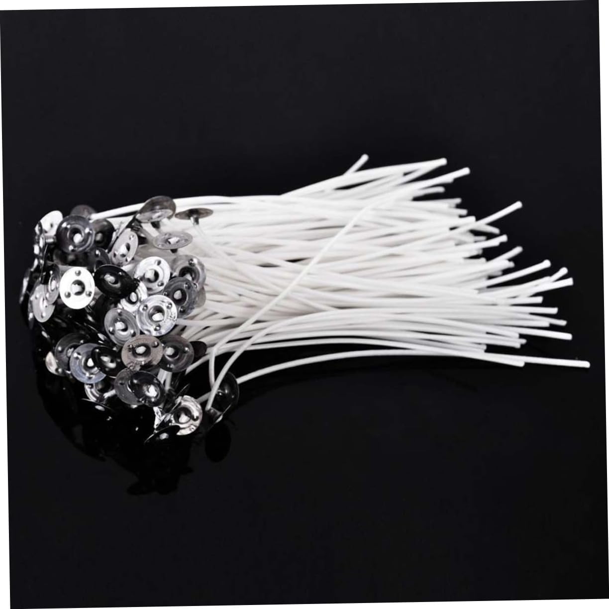 Veemoon Candle Wick Core 100pcs 15cm Long Natural Cotton Waxed Sustainer for DIY Candle Crafting