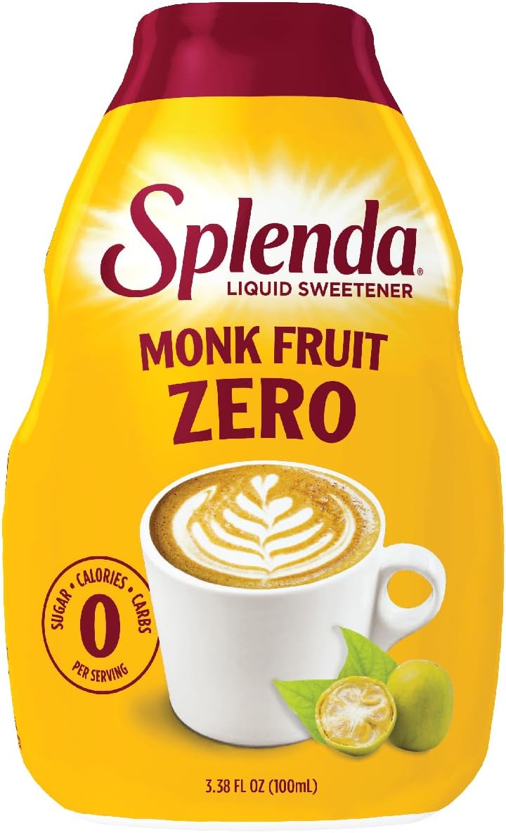 Monk Fruit Liquid Zero Calorie Sweetener Drops, 3.38 Fl Oz Bottle (Pack of 1)