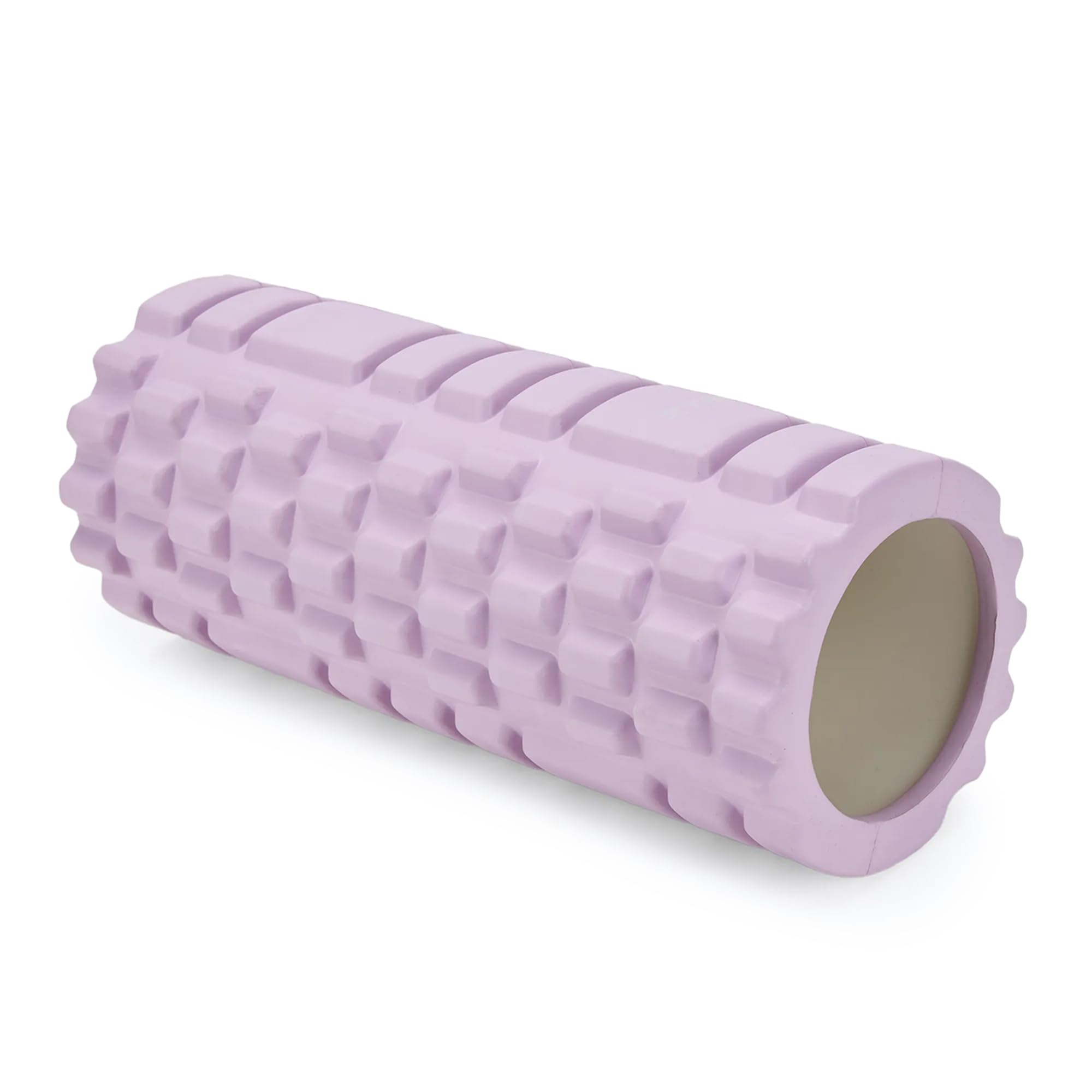 XTREXO wałek piankowy do treningu powięzi – ergonomiczny wałek do masażu z pianki EVA i PP – 33 x 14 cm – skuteczna regeneracja i odprężenie mięśni do jogi, pilatesu i sportów siłowych (fioletowy)